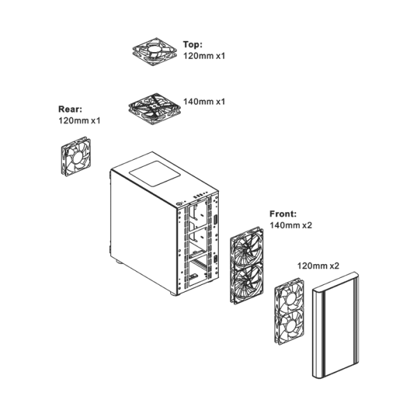 Gabinete Thermaltake V150 Tempered Glass Micro Chassis - CA-1R1-00S1WN-00 - Image 16