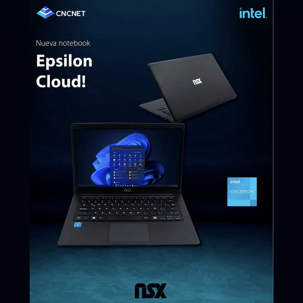 Notebook NSX - Epsilon Cloud - Celeron 4Gb 64Gb Win11H - NCCF5S64W - Image 3