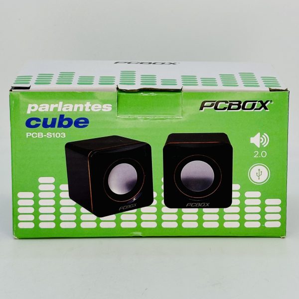 Mini Parlantes USB Stereo Miniplug 3.5mm Usb Pcbox PCB-S103 - Image 3