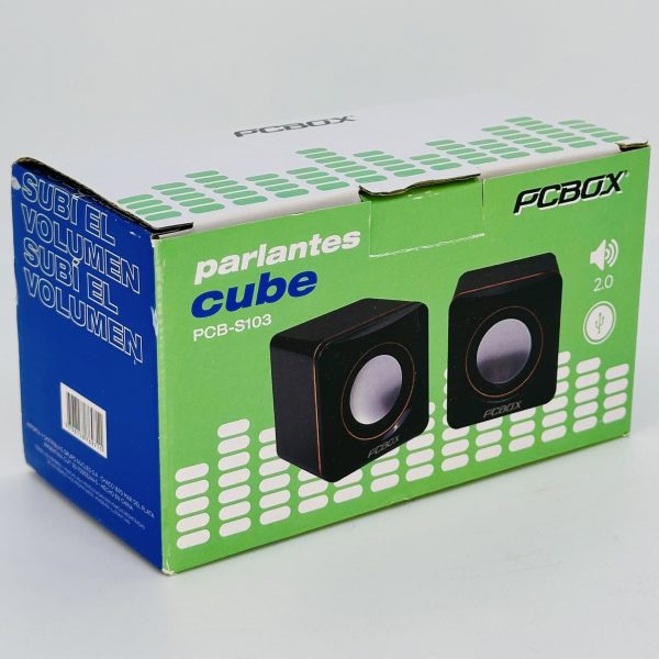 Mini Parlantes USB Stereo Miniplug 3.5mm Usb Pcbox PCB-S103