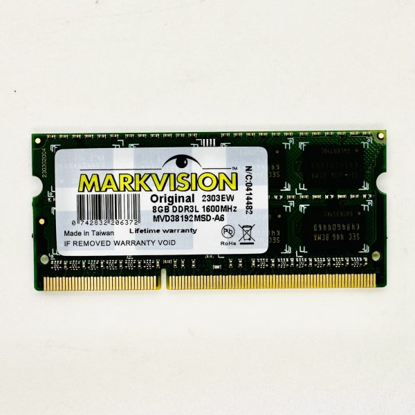 Memoria Markvision DDR3L 1600Mkz 8GB - 2303EW UDIMM - MVD38192MSD-A6